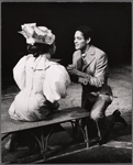 Marcia McClain and Raul Julia in the stage production Where's Charley?
