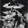 Irene Papas and Philip Bosco (in the background) in the stage production The Bacchae
