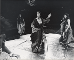 Irene Papas (center) in the stage production The Bacchae