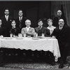 Dick Latessa, Harry Hamlin, Frances McDormand, Benjamin Hendrickson, Paul Sparer, Thomas G. Waites, Nancy Marchand, Luke Sickle, and Michael Lombard in the stage production Awake and Sing