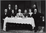 Dick Latessa, Harry Hamlin, Frances McDormand, Benjamin Hendrickson, Paul Sparer, Thomas G. Waites, Nancy Marchand, Luke Sickle, and Michael Lombard in the stage production Awake and Sing