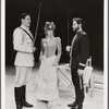 Raul Julia, Glenne Headly, and Kevin Kline in the stage production Arms and the Man
