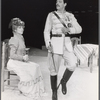 Glenne Headly and Raul Julia in the stage production Arms and the Man