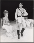 Glenne Headly and Raul Julia in the stage production Arms and the Man