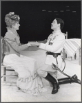 Glenne Headly and Raul Julia in the stage production Arms and the Man