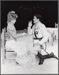 Glenne Headly and Raul Julia in the stage production Arms and the Man