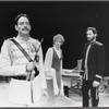 Raul Julia, Glenne Headly, and Kevin Kline in the stage production Arms and the Man.