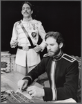 Raul Julia and Kevin Kline in the stage production Arms and the Man