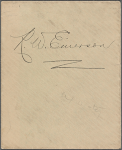 Ralph Waldo Emerson collection of papers