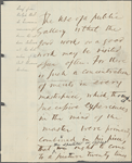 [Address delivered at the dedication of the Art Museum, Boston]. Holograph leaf. Unsigned, undated