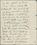 [Address delivered at the dedication of the Art Museum, Boston]. Holograph leaf. Unsigned, undated