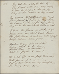 "Dirge." Holograph poem, unsigned, dated 1838
