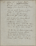 "From the Persian of Hafiz." Holograph poem, unsigned, undated