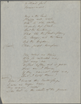 "Hamatreya." Holograph poem, unsigned, undated