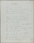 "The House." Holograph poem, unsigned, undated