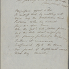 "Merlin." Holograph poem, unsigned, undated. Part of Part I and all of Part II