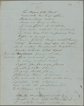 "Merlin." Holograph poem, unsigned, undated. Part of Part I and all of Part II