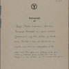 "Musketaquid." Holograph poem, unsigned, undated