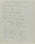 "Ode to Beauty." Holograph poem, unsigned, undated