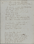 "Ode; inscribed to William H. Channing." Holograph poem, unsigned, dated Monadnock, June 1846, cancelled