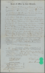 Warranty deed selling a piece of land to Nathaniel Hawthorne. March 8, 1852, signed by R. W. and Lidian Emerson