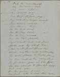 "Woodnotes" I & II. Holograph poem, unsigned, undated