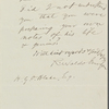 Blake, H[arrison] G[ray] O[tis], ALS to. Dec. 7, 1876