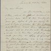 Carlyle, [Thomas], ALS to. Oct. 14, 1841