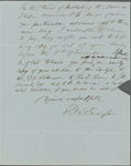 Chapman, John, ALS to. Oct. 30, 1846