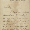 Chapman, John, ALS to. Nov. 15, 1847