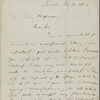 Chapman, John, ALS to. Dec. 30, 1844