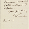 Child, [Lydia Maria Francis], ALS to. Nov. 23, 1859