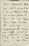 Drury, [Emily Mervine?], AL[S] to. May 22, 1855