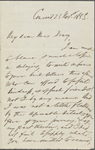 Drury, [Emily Mervine], ALS to. Nov. 23, 1853