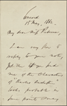 Duncan, Rebecca, ALS to. May 15, 1862