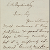 Duyckinck, Evert Augustus, ALS to. Apr. 10, 1852