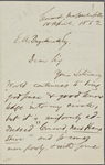 Duyckinck, Evert Augustus, ALS to. Apr. 10, 1852