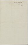 Duyckinck, Evert Augustus, ALS to. Apr. 10, 1852