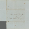 Emerson, Lidian, AN to. [Nov.? 4?, 1847?]