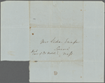 Emerson, Lidian, AN to. [Nov.? 4?, 1847?]