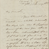 Greenough, Horatio, ALS to. Jan. 7, 1852