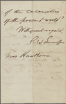 Hawthorne, [Sophia Peabody], ALS to. Aug. 4, 1852