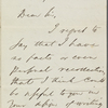 Hodgman, E[dwin] R[uthven], ALS to. Mar. 19, 1865