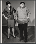 Buddy Hackett and unidentified in rehearsal for the stage production I Had a Ball