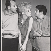 Richard Kiley, Karen Morrow and Buddy Hackett in rehearsal for the stage production I Had a Ball