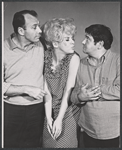 Richard Kiley, Karen Morrow and Buddy Hackett in rehearsal for the stage production I Had a Ball