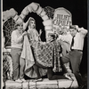 Karen Morrow [far left], Richard Kiley [far right] and unidentified others in the stage production I Had a Ball