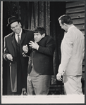 Buddy Hackett, Richard Kiley and unidentified in the stage production I Had a Ball