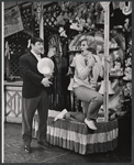 Buddy Hackett and Karen Morrow in the stage production I Had a Ball