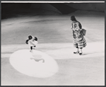 Skater and trained animal [monkey] in the Icestravaganza of the 1964 New York World's Fair